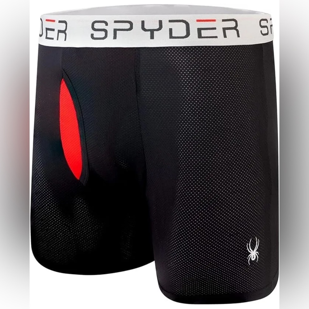 3 Pack Spyder Wicking Nylon Stretch Soft, Navy/Gray/Black, Boxer Briefs XL - Picture 4 of 5